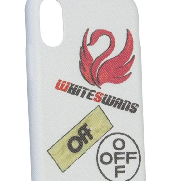 🆕🔥🔥 Off-White Swans Logo iPhoneXS Max  Cover🔥🔥 - Picture 1 of 5